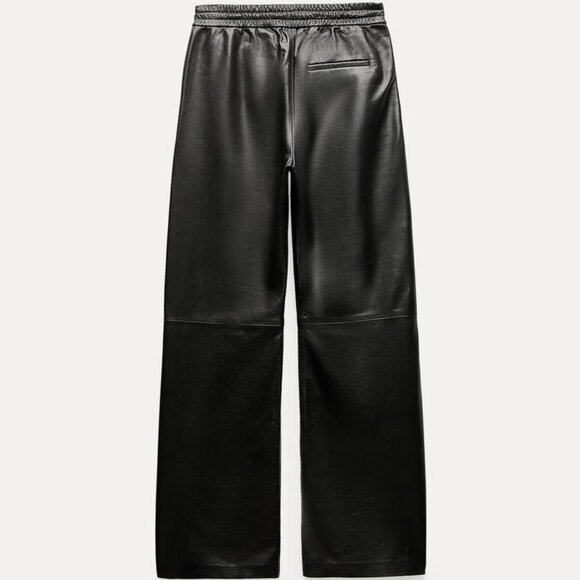Zara Leather Joggers - Picture 5 of 9